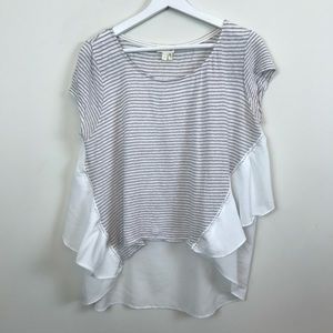 Anthropologie Meadow Rue Layered Short Sleeve Top